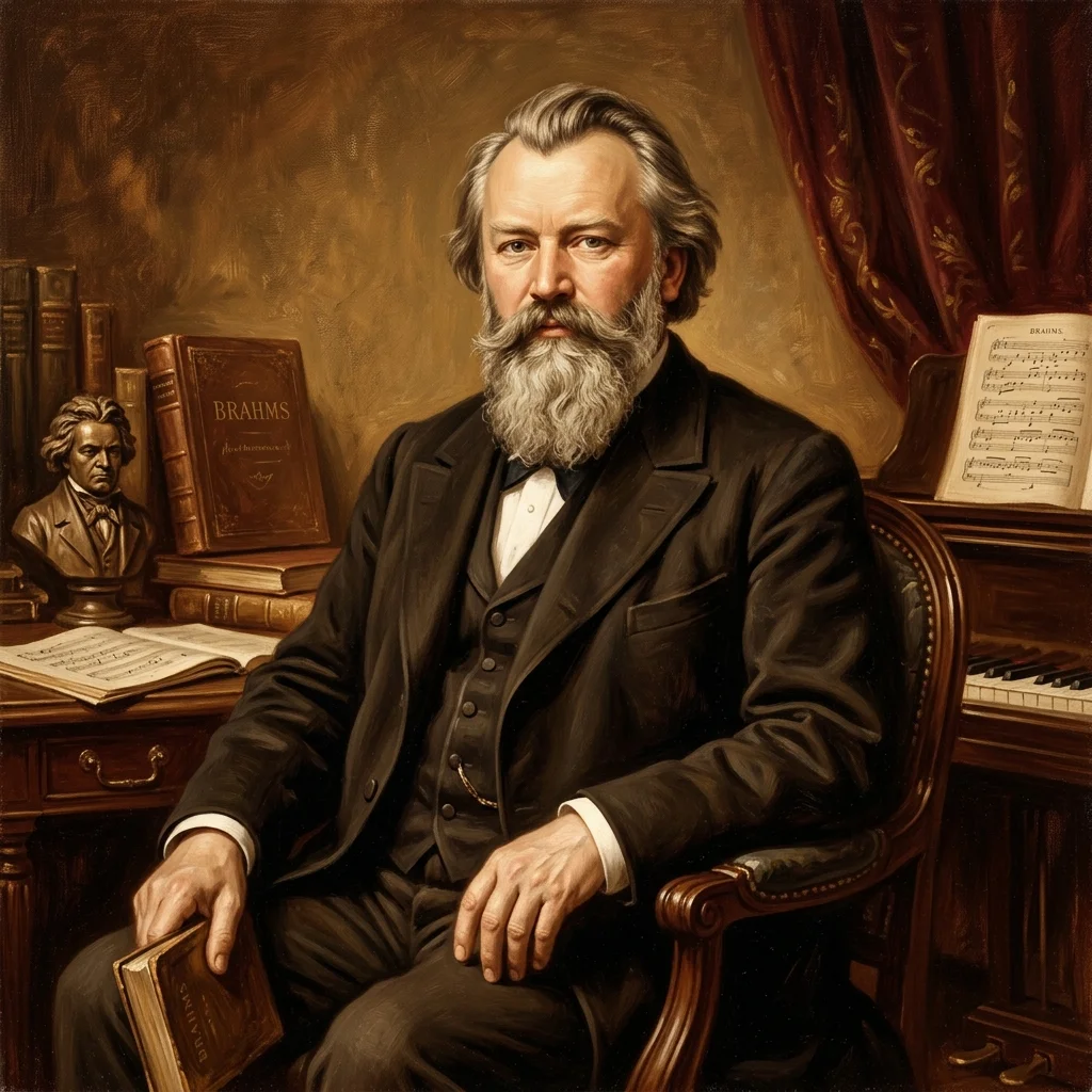 Johannes Brahms portrait